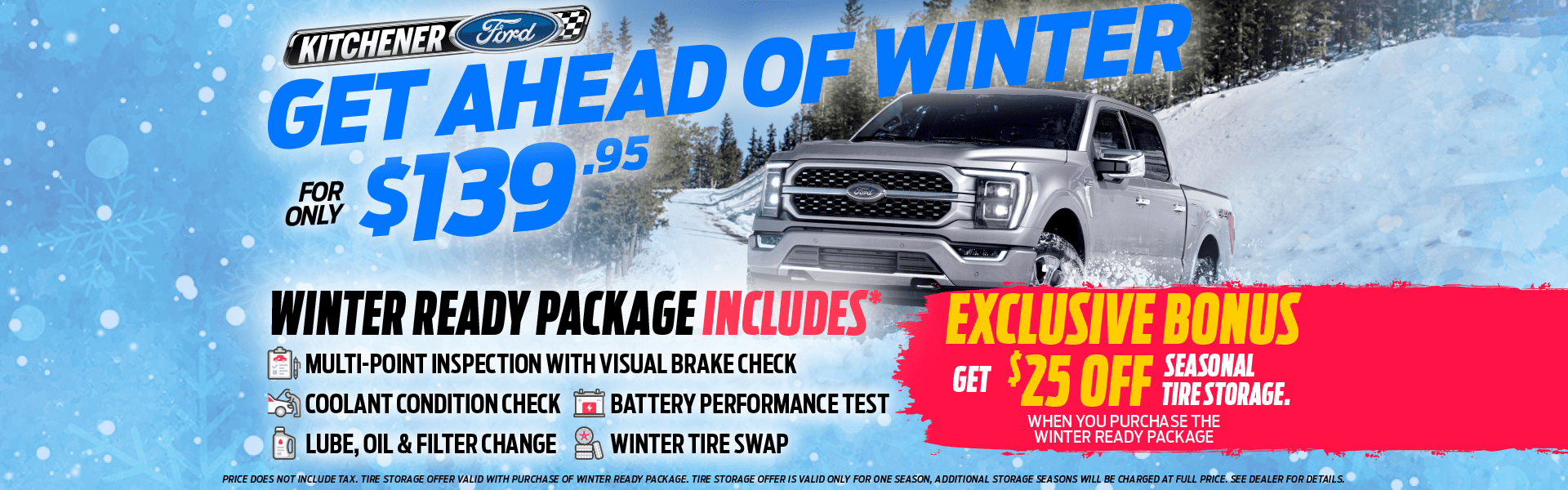 Kitchener Ford - Winterize Package Kitchener Service Special